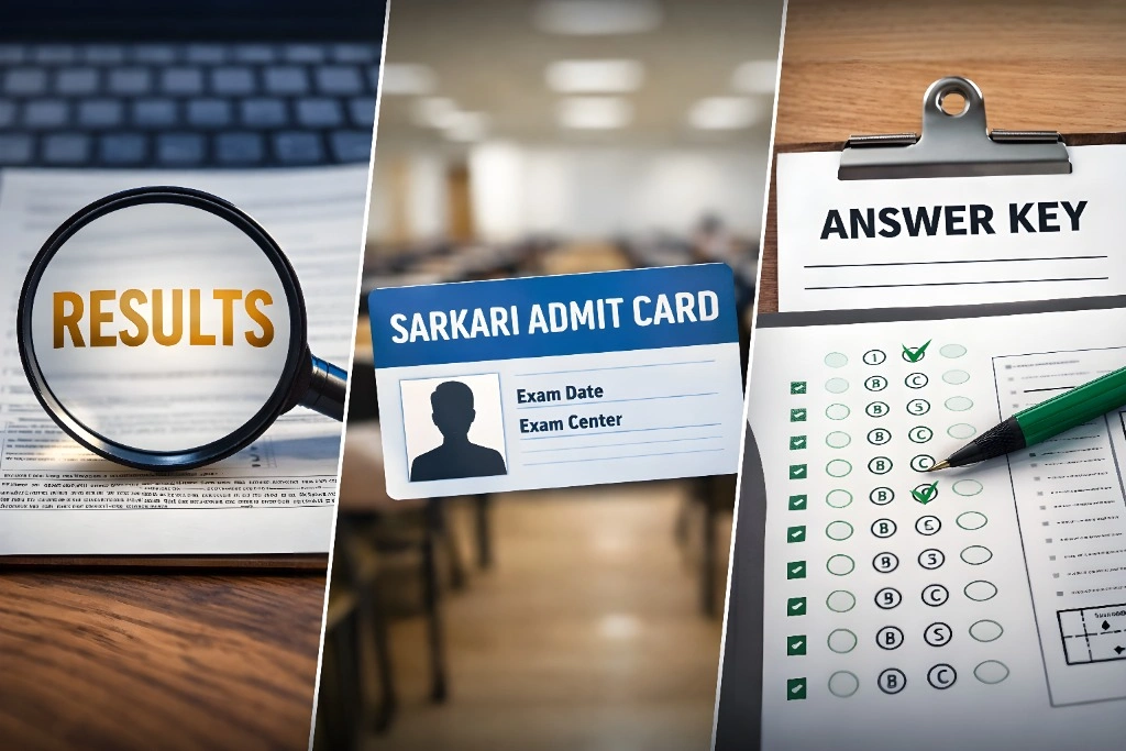 New Job Vacancy: Sarkari Results, Admit Cards & Answer Keys