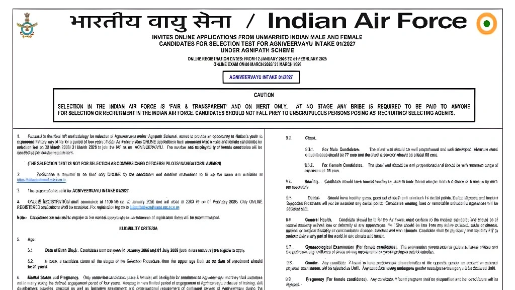 Air Force Agniveer Recruitment