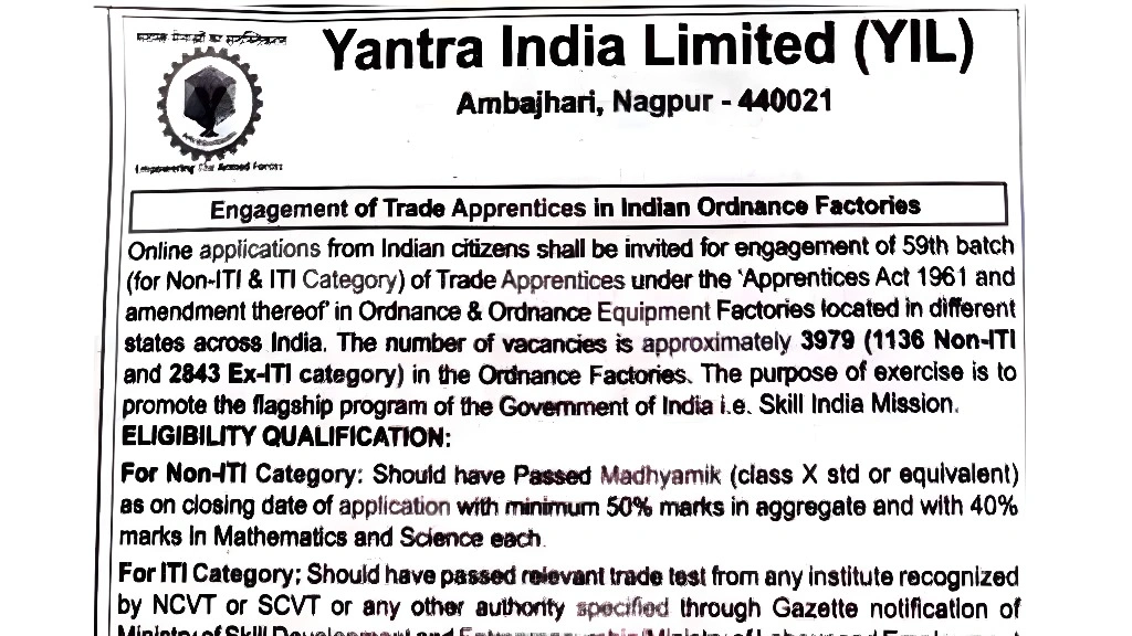 YIL Apprentice Recruitment