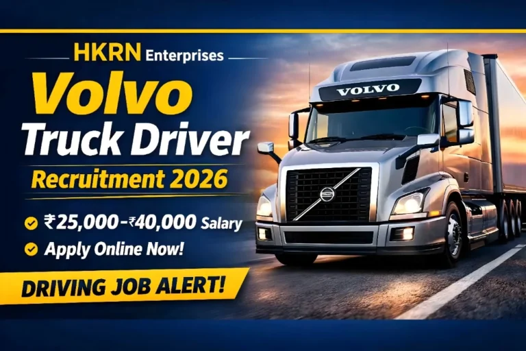 HKRN Enterprises Volvo Truck Driver Job Apply Now