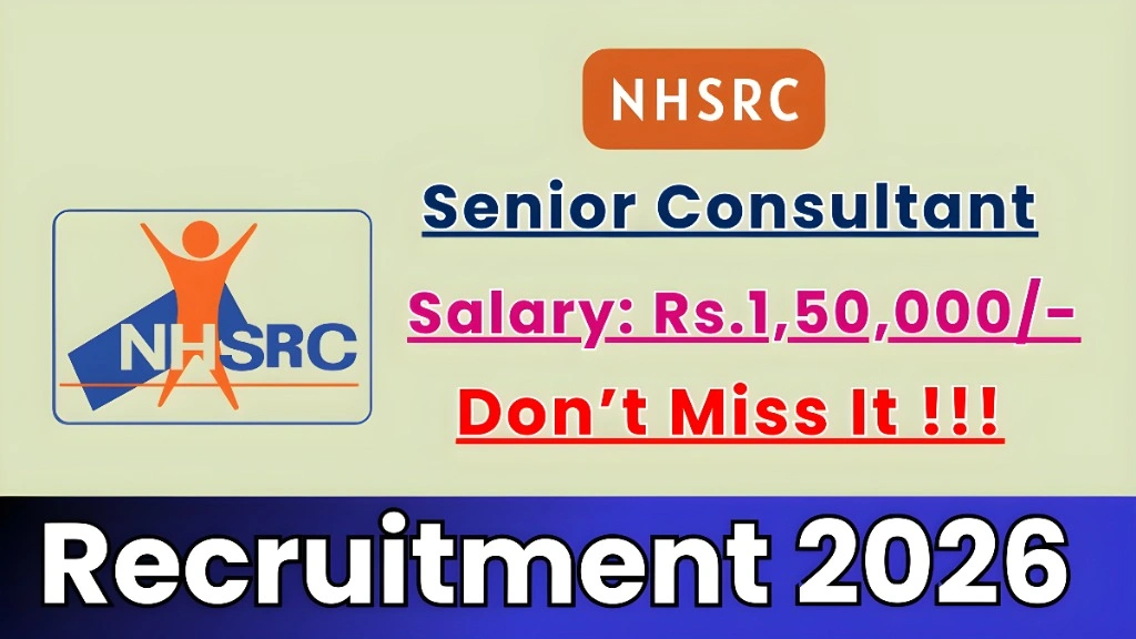 NHSRC Senior Consultant Recruitment Apply Now