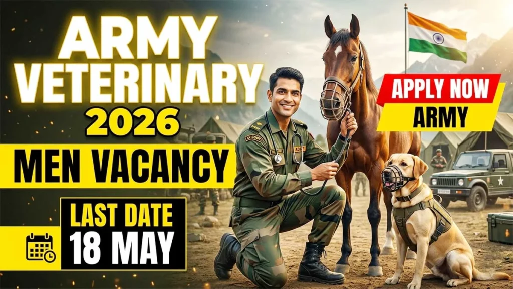 Army Veterinary Corps Men Recruitment