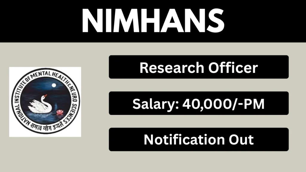 NIMHANS Research Officer Recruitment Apply Now