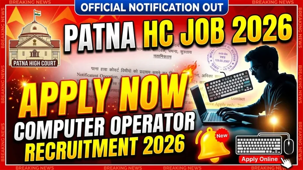 Patna High Court Computer Operator Recruitment 2026 – Apply Online Form