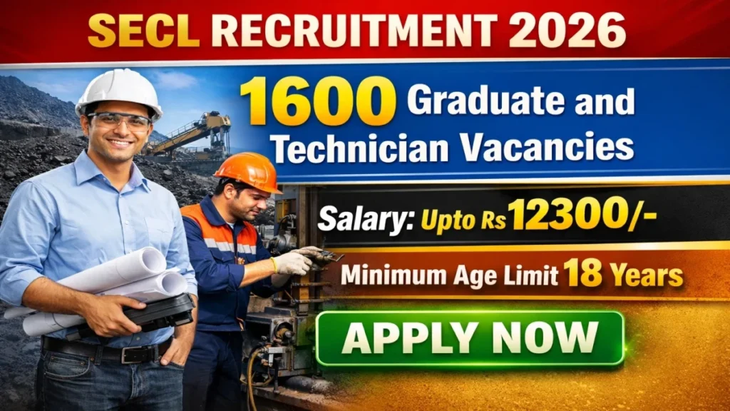 SECL Apprentice Recruitment Apply Now